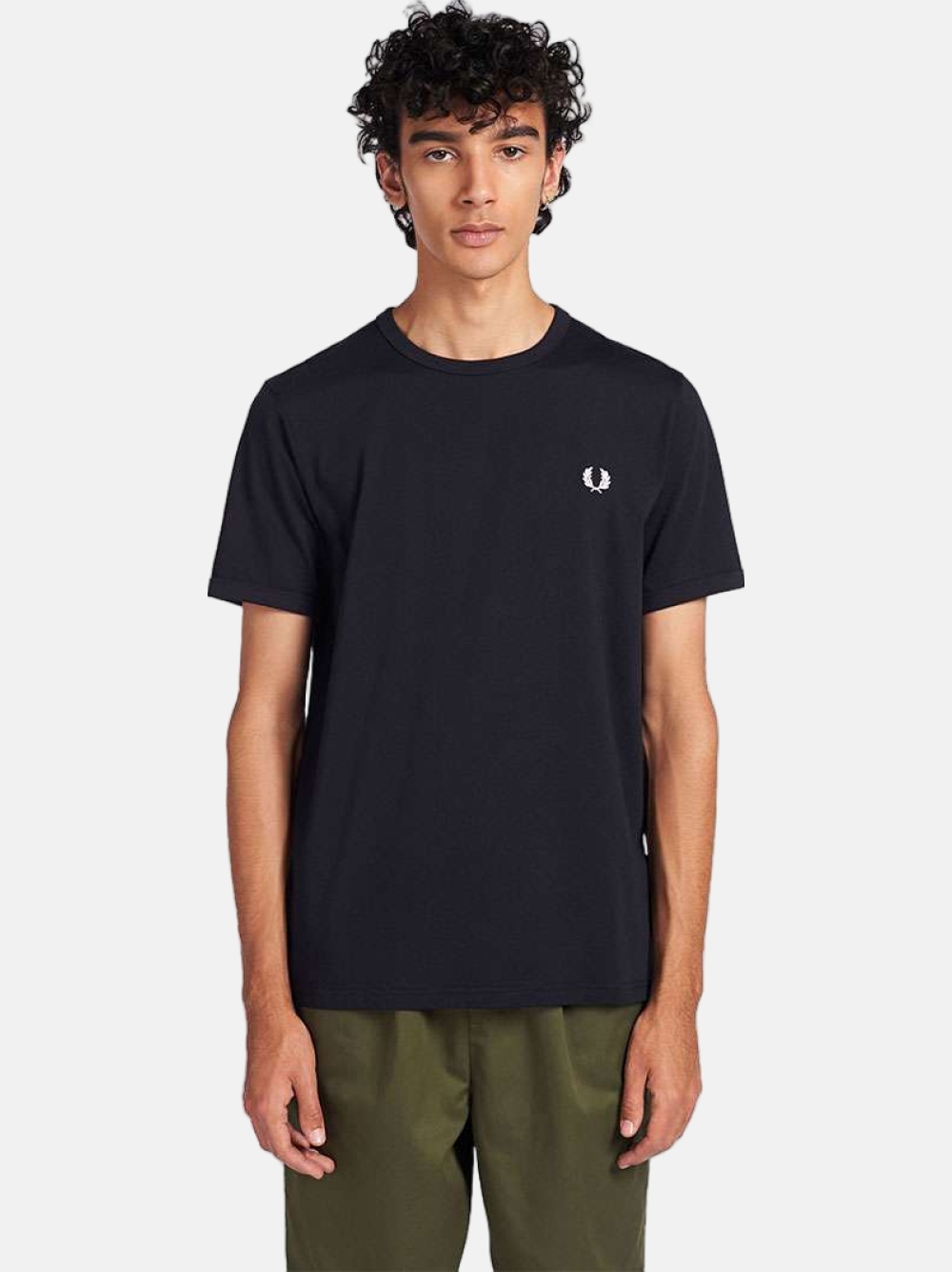 TSHIRT FRED PERRY RINGER NAVY