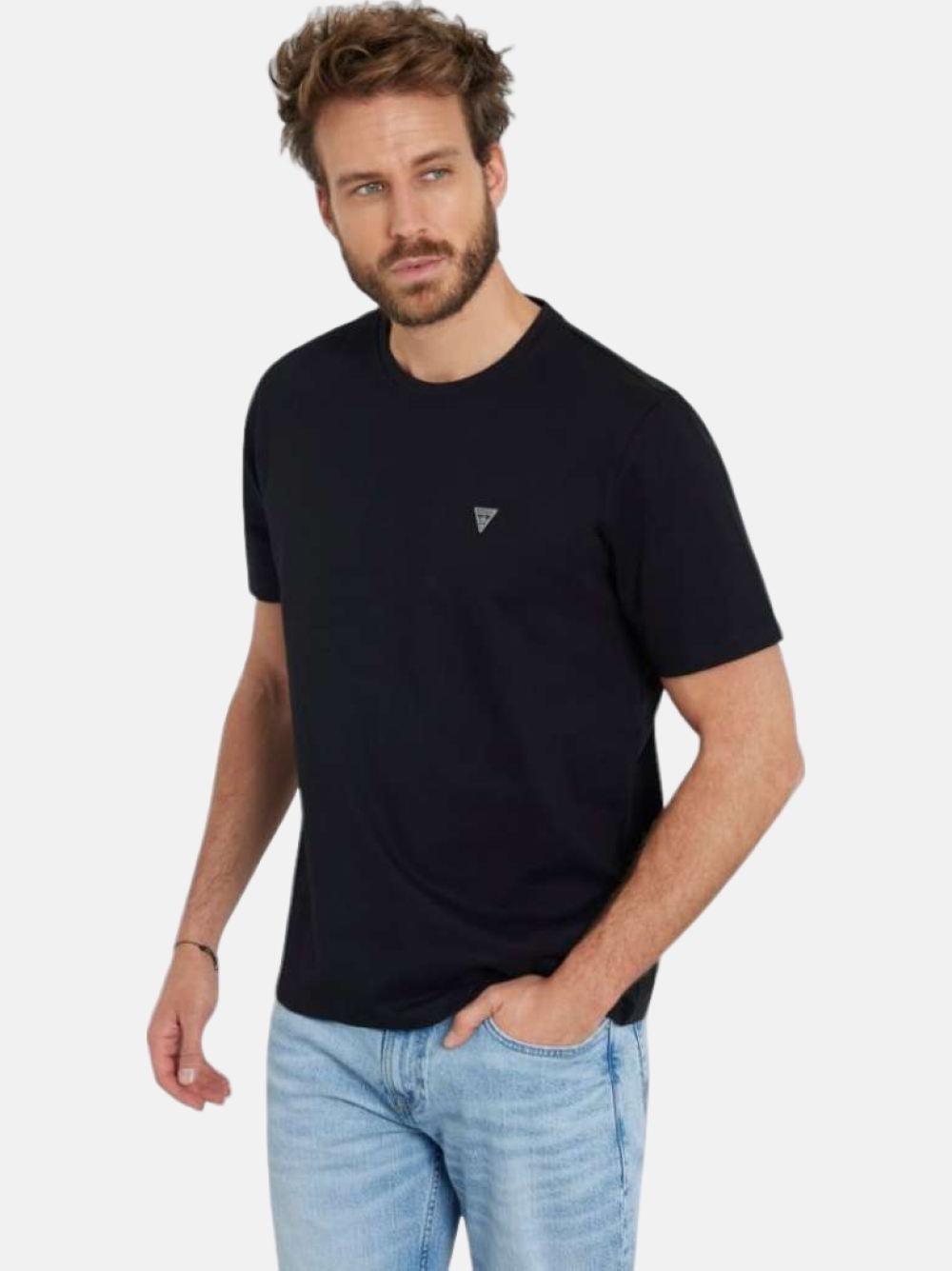 TSHIRT GUESS PATCH BLK