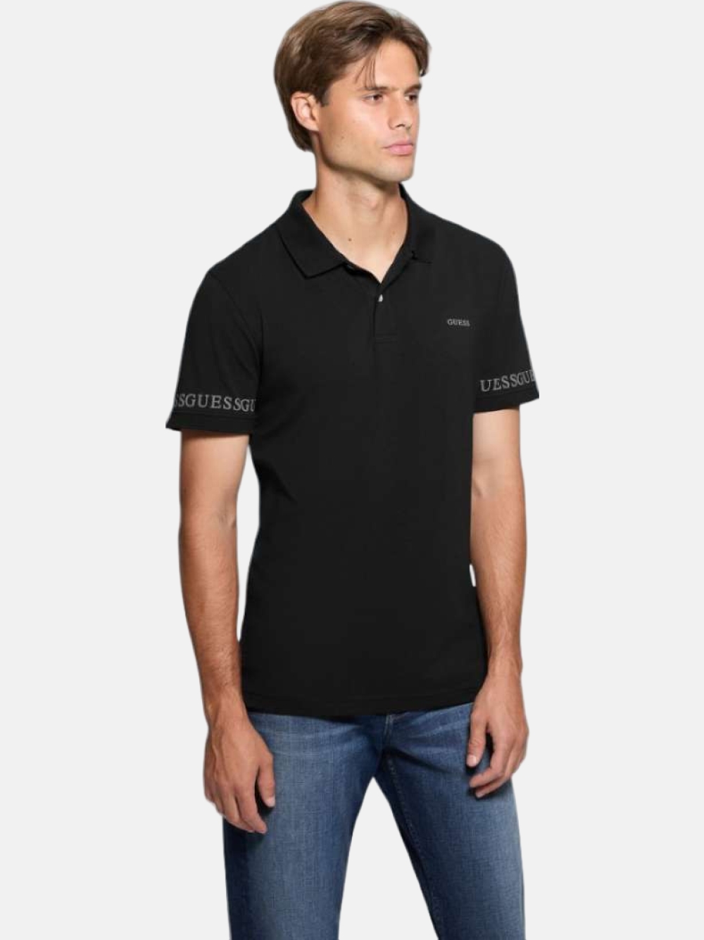 POLO GUESS NOLAN SS JBLK
