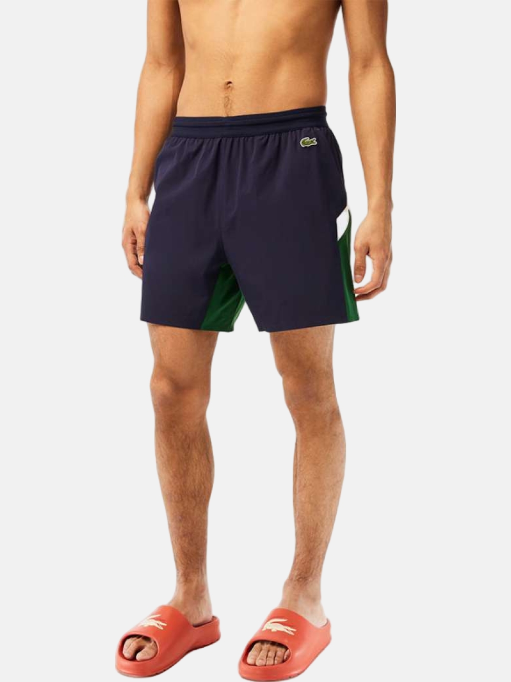 CALÇÕES DE BANHO LACOSTE MH5642 YUN NAVY BLUE/GREEN