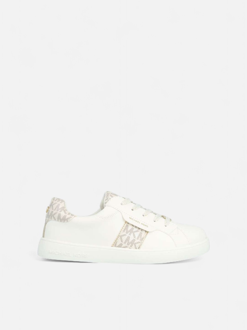 TÉNIS MICHAEL KORS JEM MAXINE WHITE/PAE GOLD