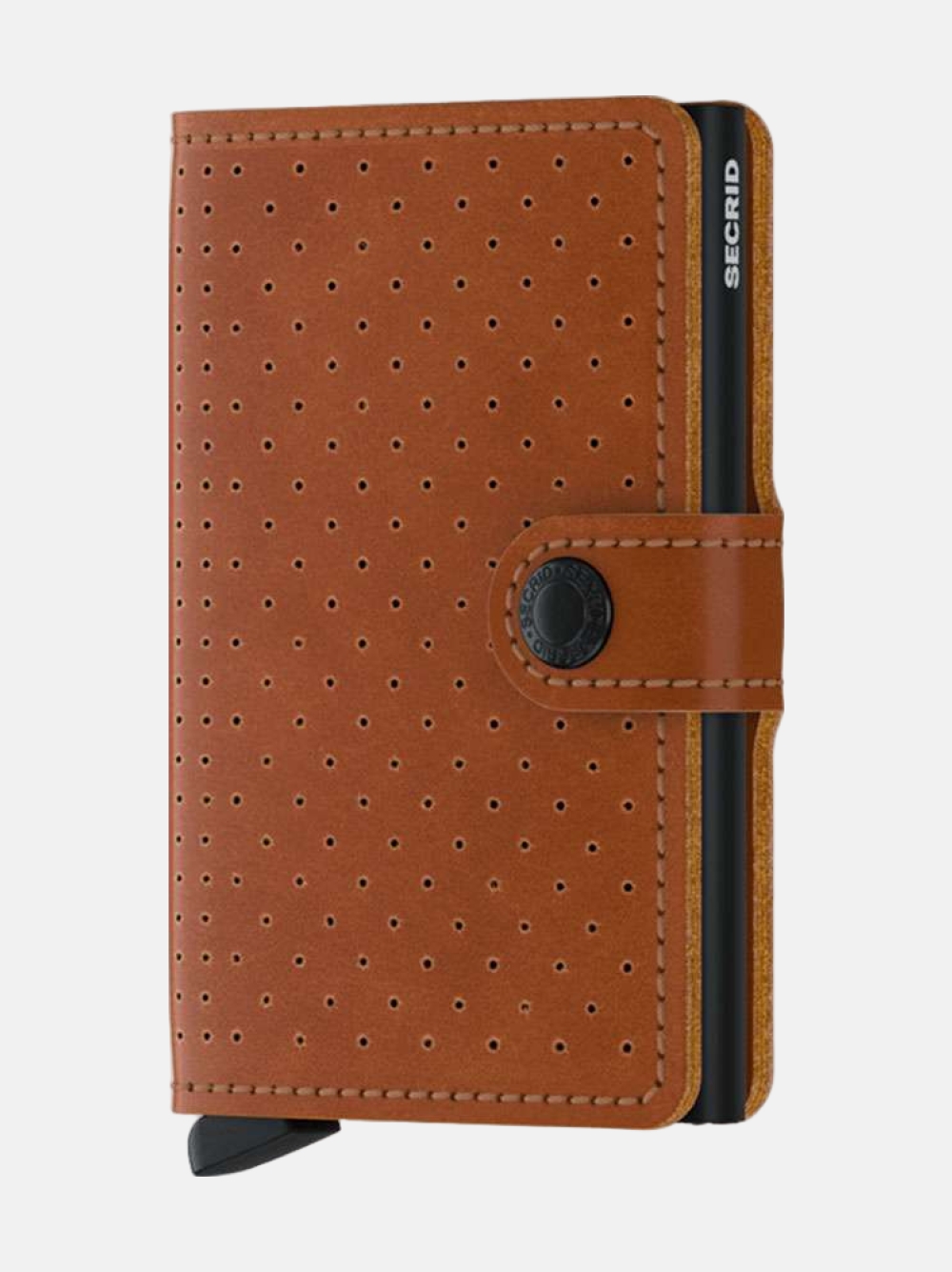 CARTEIRA SECRID MINIWALLET PERFORATED COGNAC