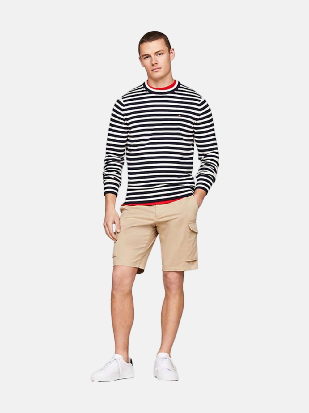 CALÇÕES TOMMY HILFIGER HARLEM 1985 BATIQUE KHAKI
