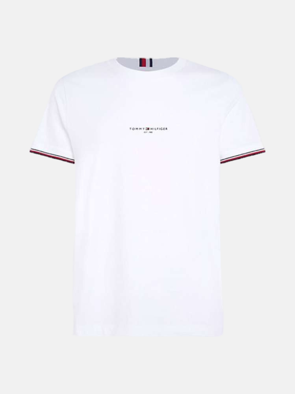 TSHIRT TOMMY HILFIGER LOGO TIPPED WHITE