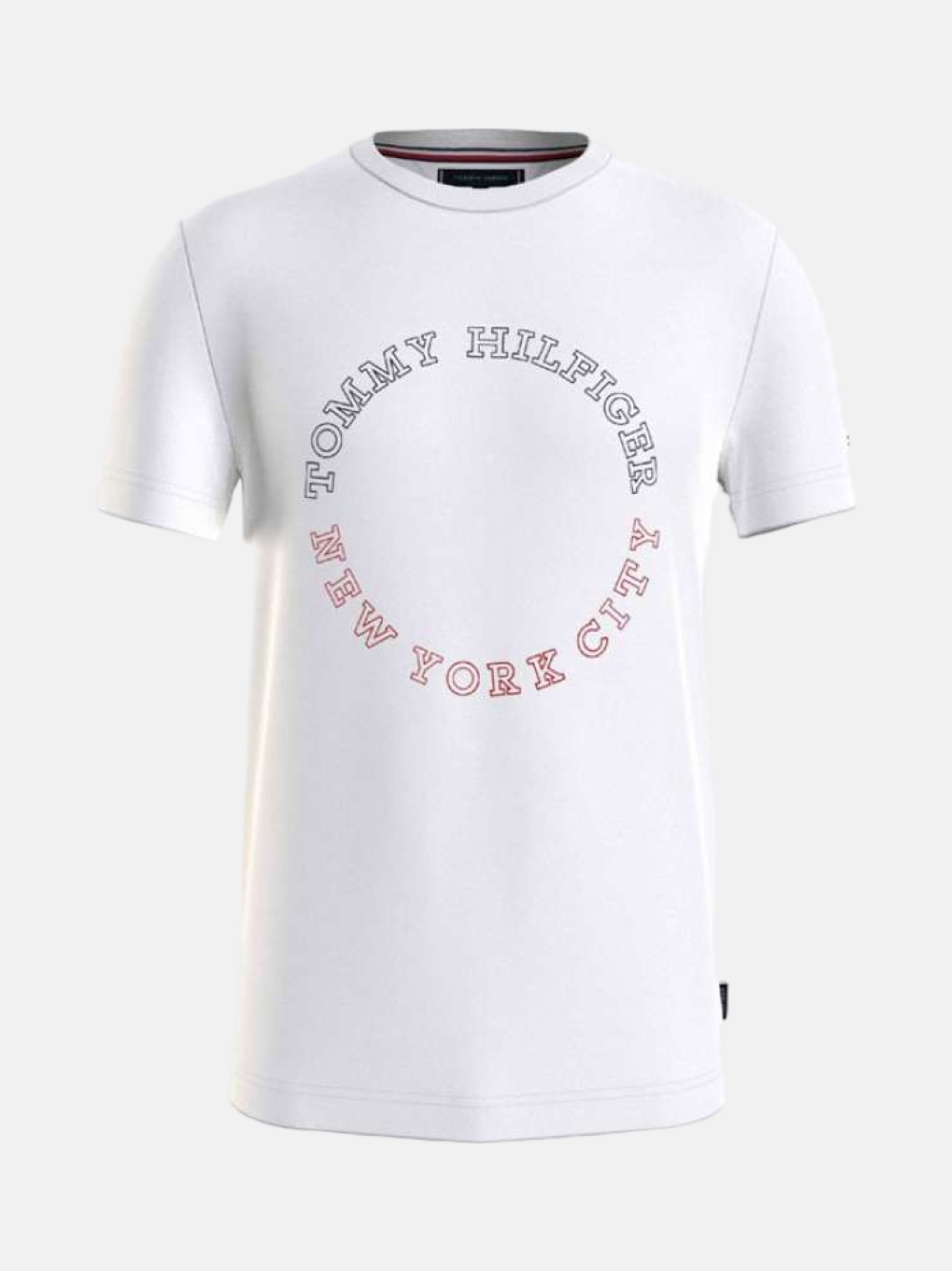 TSHIRT TOMMY HILFIGER MONOTYPE ROUNDLE WHITE