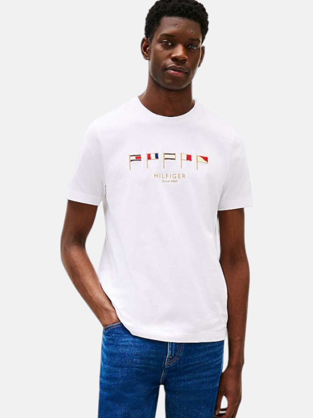 TSHIRT TOMMY HILFIGER MULTI WHITE