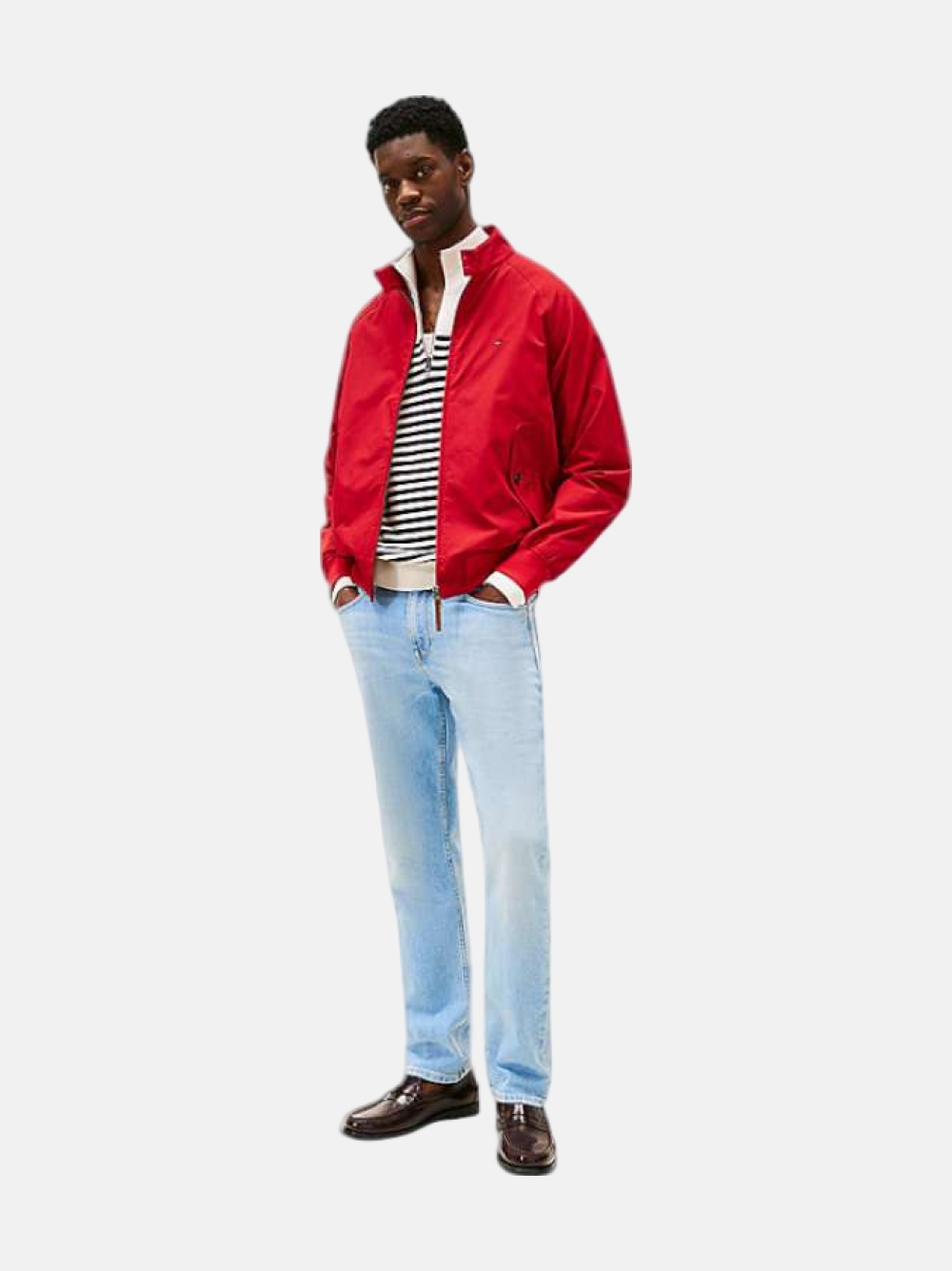 CALÇAS TOMMY HILFIGER STRAIGHT DENTON STR HERON BLUE