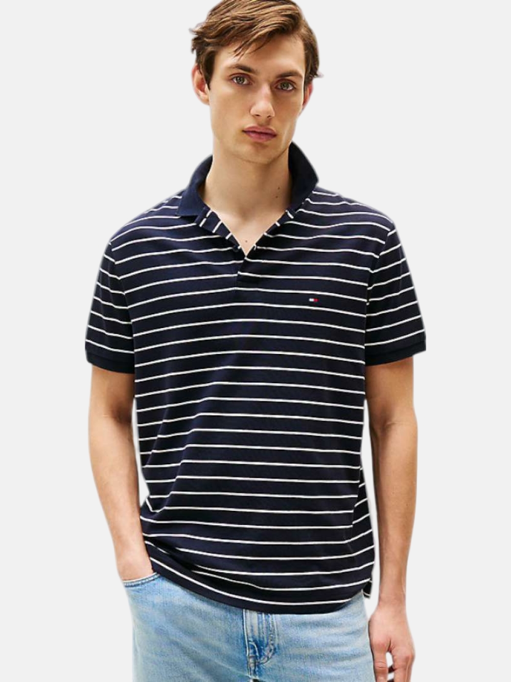 POLO TOMMY HILFIGER SEASONAL DESERT SKY/ECRU