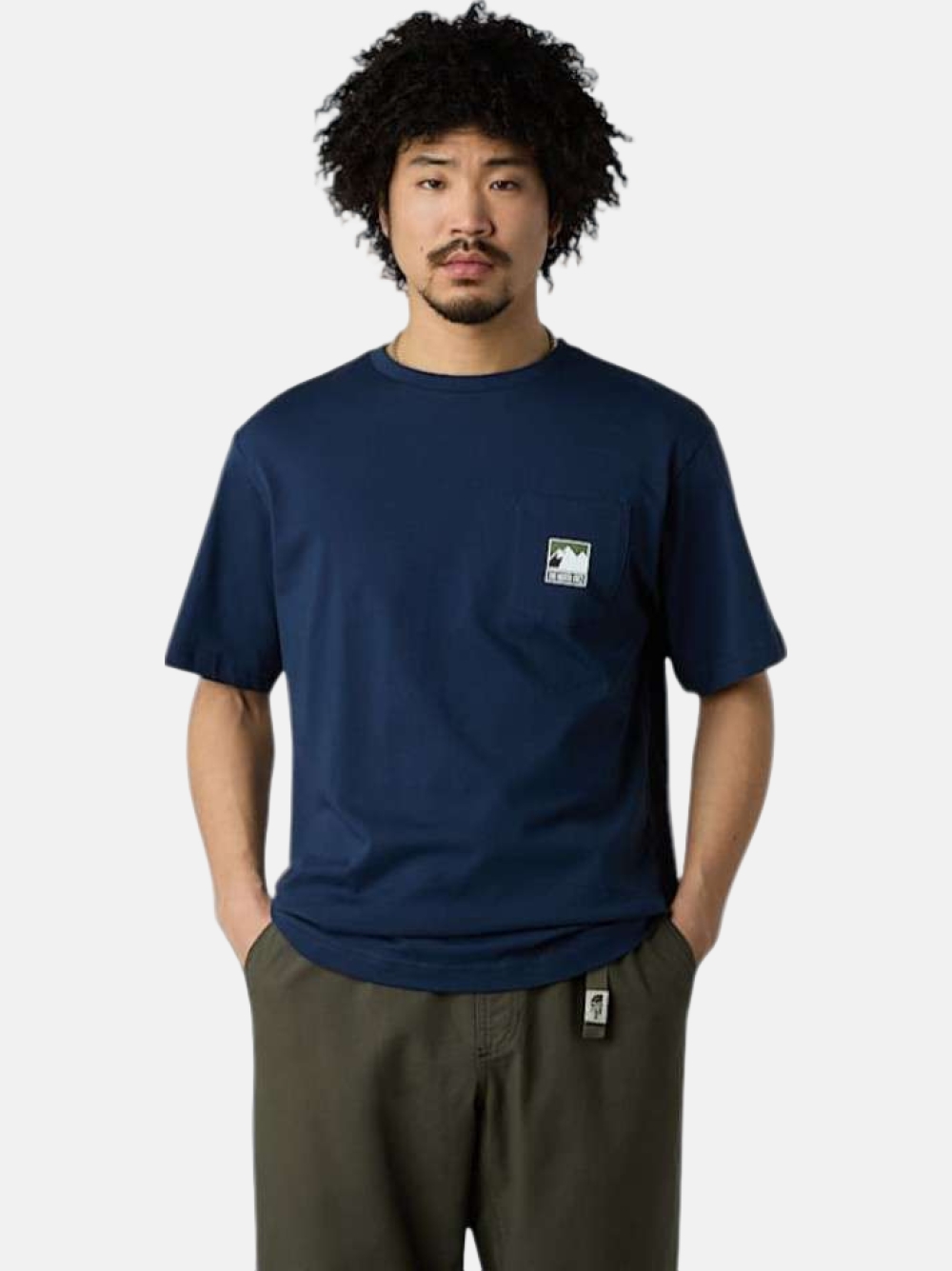 TSHIRT THE NORTH FACE MOUNTAIN LOGO SUMMIT NAVY