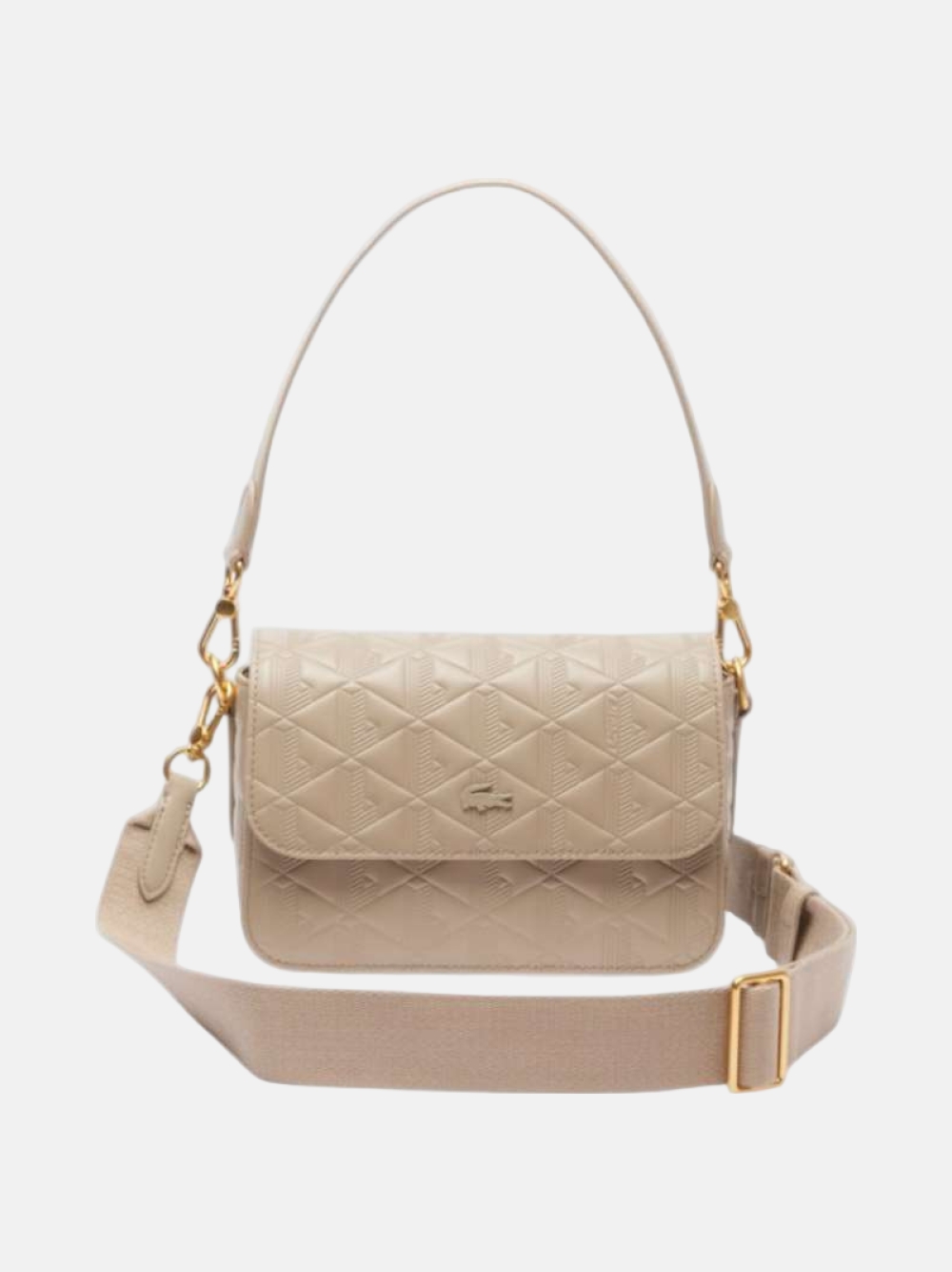 MALA LACOSTE ZELY MONOGRAM MONO LATTE COP