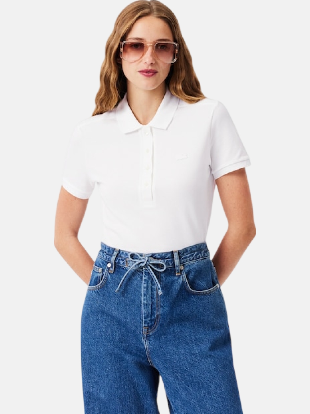 POLO LACOSTE WHITE