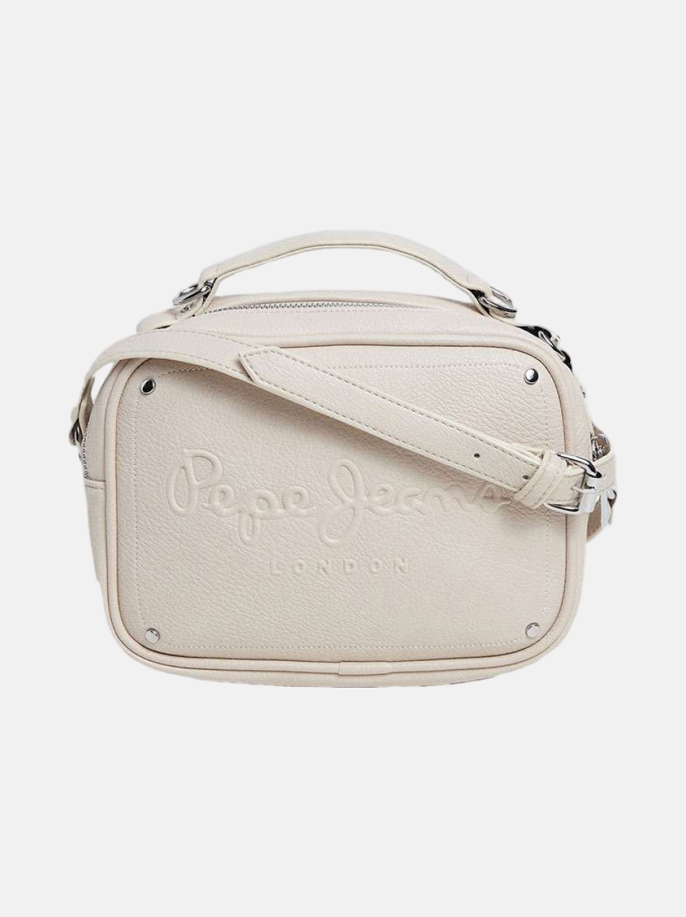 MALA PEPE JEANS BASSY ICON OFF WHITE