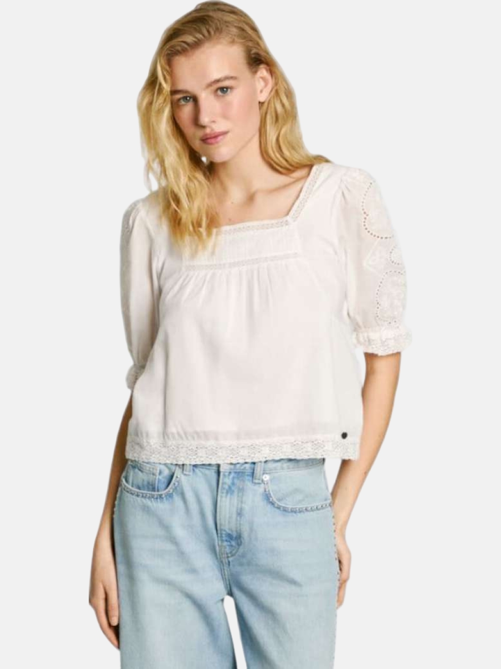 CAMISA PEPE JEANS EVERLY OFF WHITE