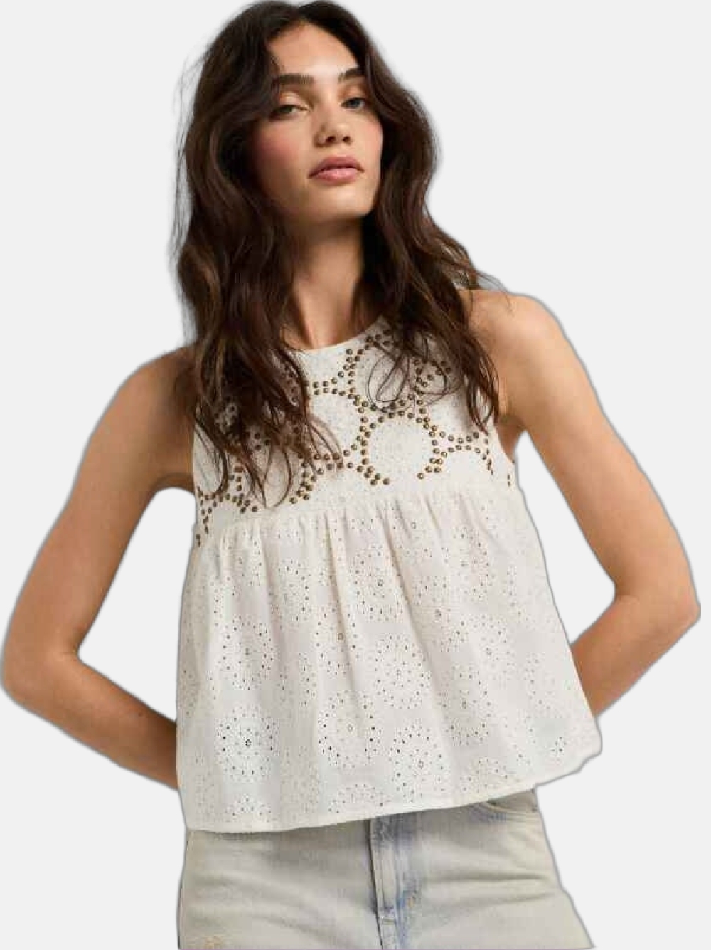 TOP PEPE JEANS FELSY WHITE