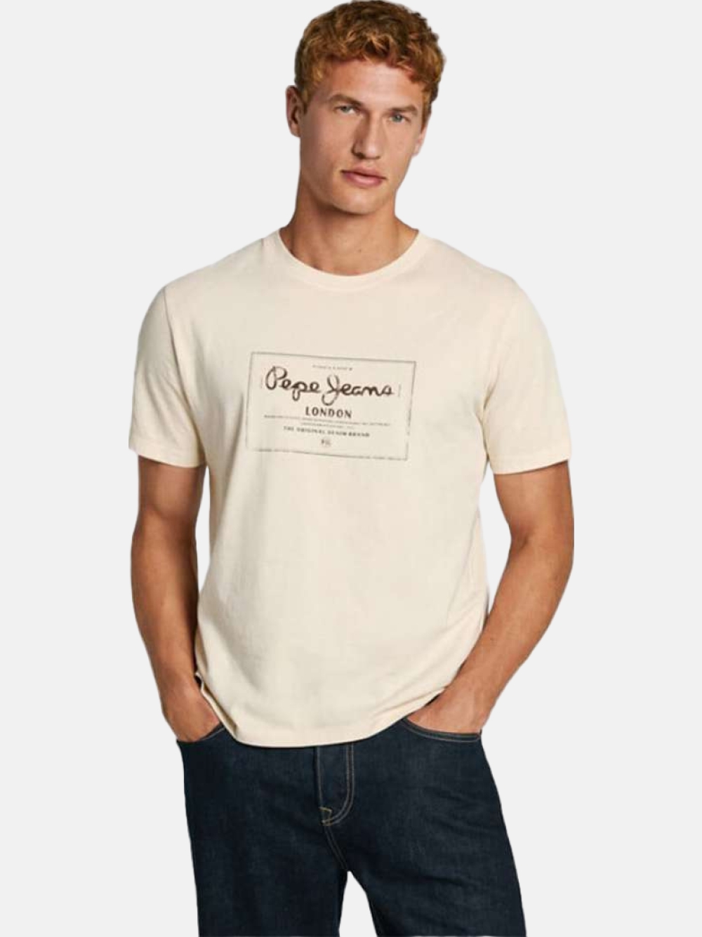 TSHIRT PEPE JEANS SIMON OFF WHITE