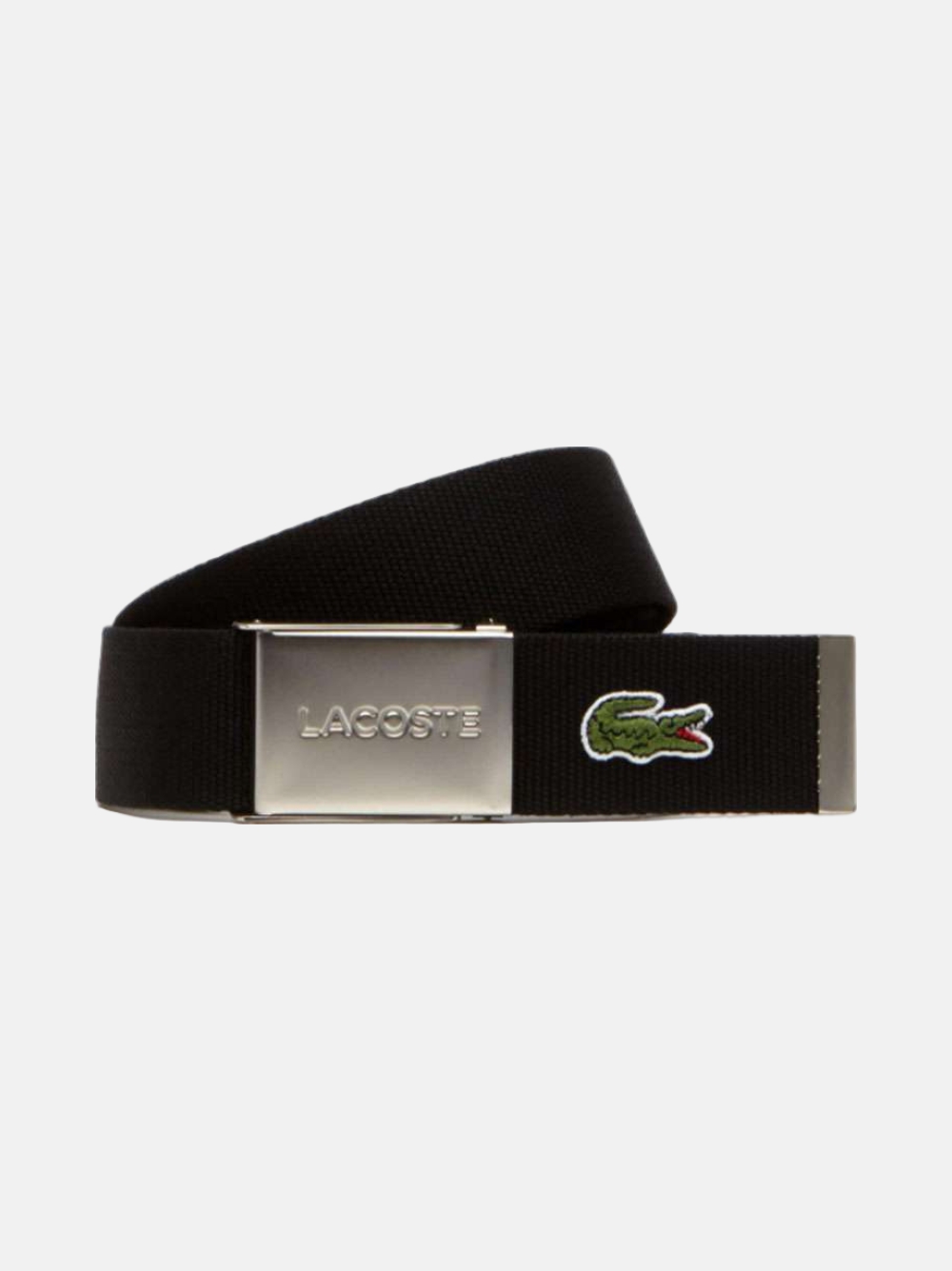 CINTO LACOSTE WEBBING NOIR