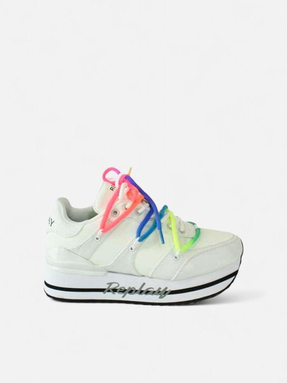 REPLAY NEW PENNY LACES WHITE