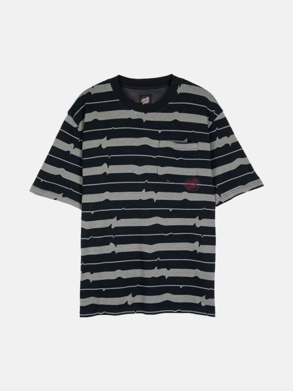TSHIRT SANTA CRUZ CUSTOM FRACTURE BLACK/GREY