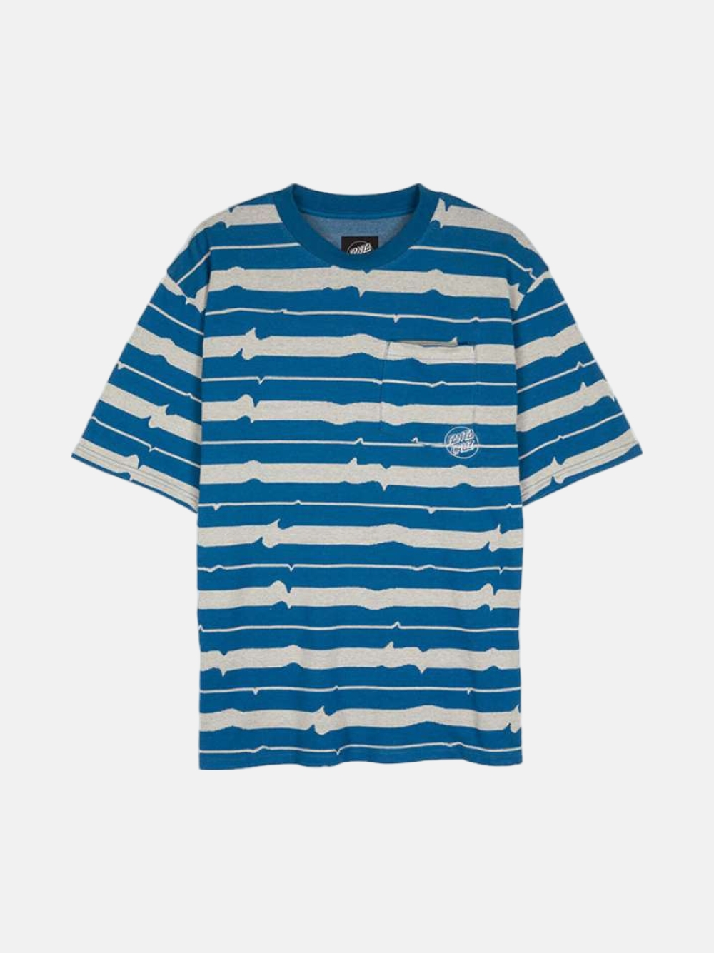 TSHIRT SANTA CRUZ CUSTOM FRACTURE NAVY/TAN