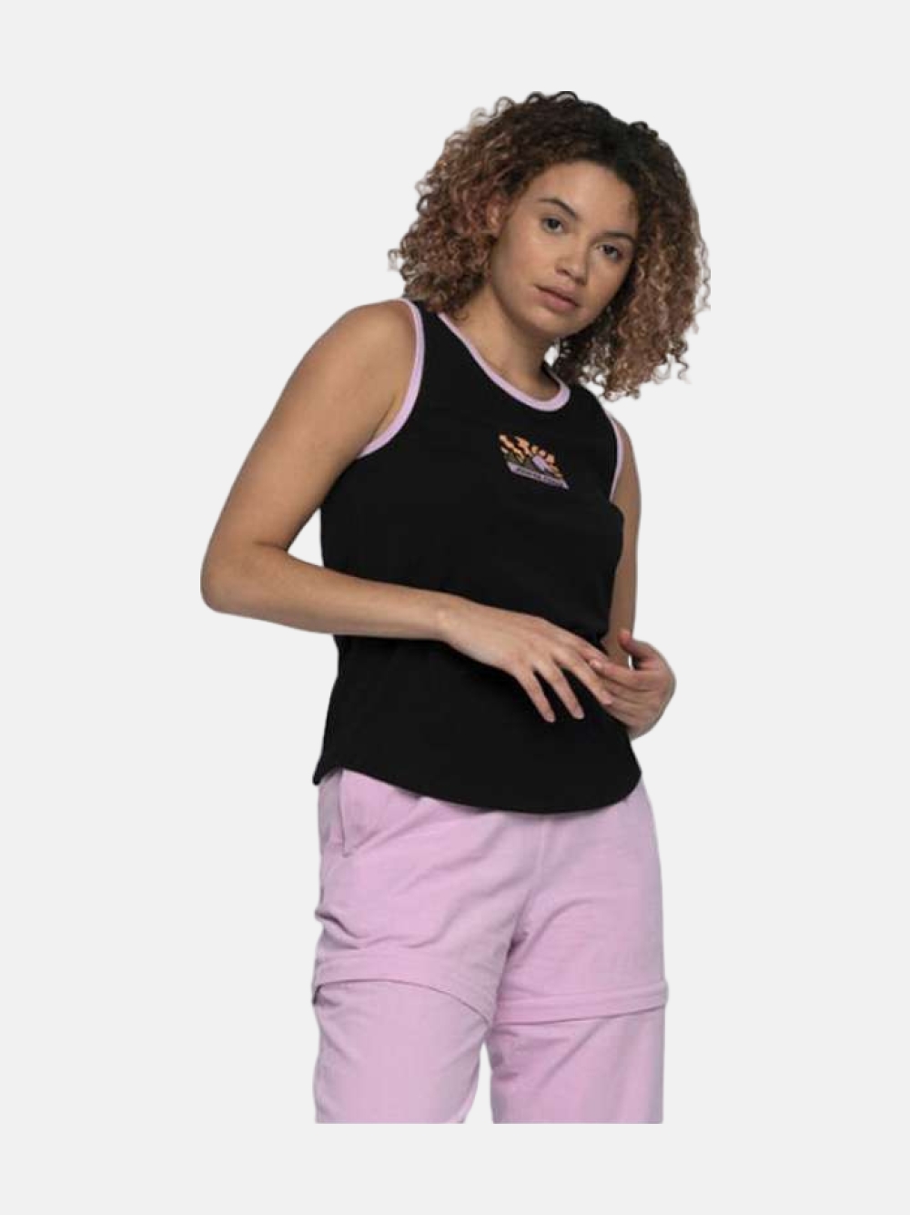 TOP SANTA CRUZ W VEST VISTA BLACK/ORCHID