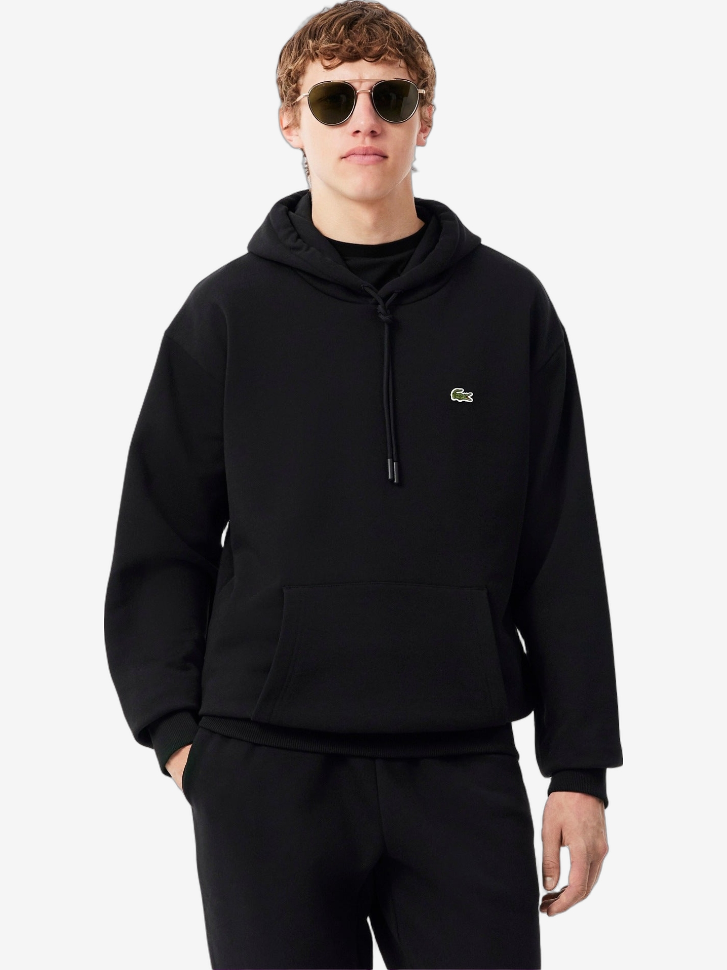 HOODIE LACOSTE MALE NOIR