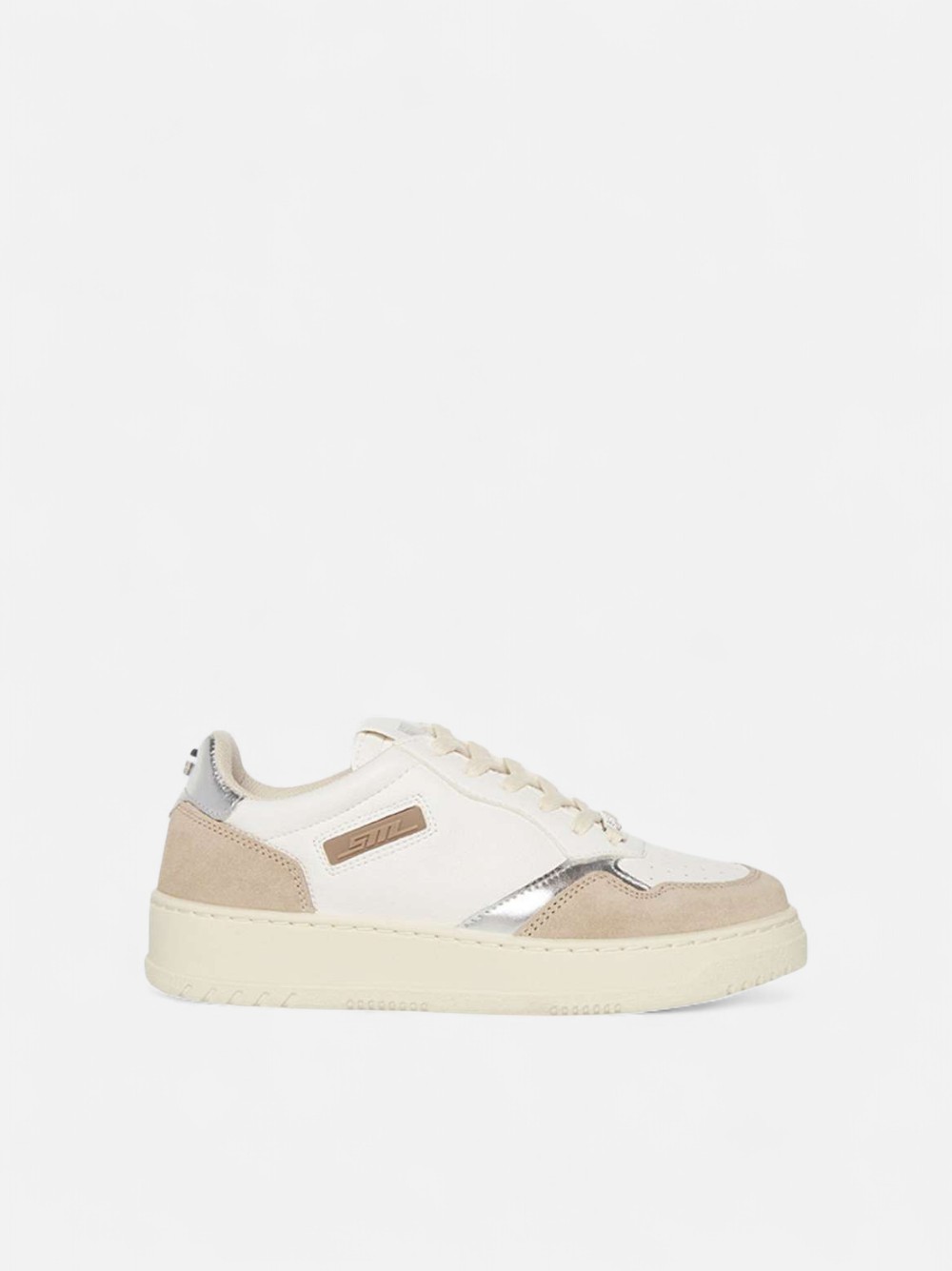 STEVE MADDEN DUNKED WHITE/BEIGE