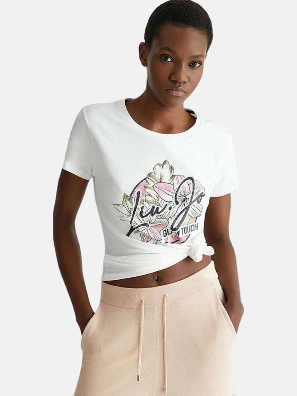 TSHIRT LIU JO TA4202JS003 LIGHT IVORY