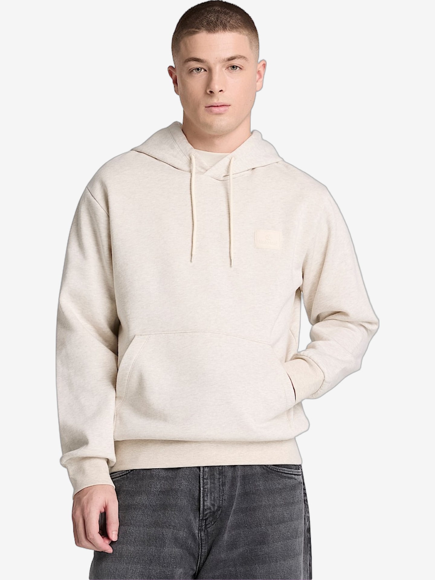HOODIE TIMBERLAND SILICON BADGE BEIGE