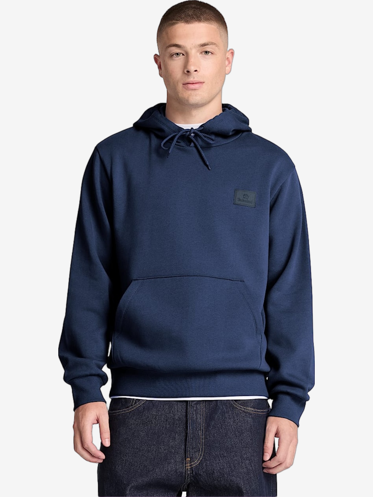 HOODIE TIMBERLAND SILICON BADGE DARK BLUE