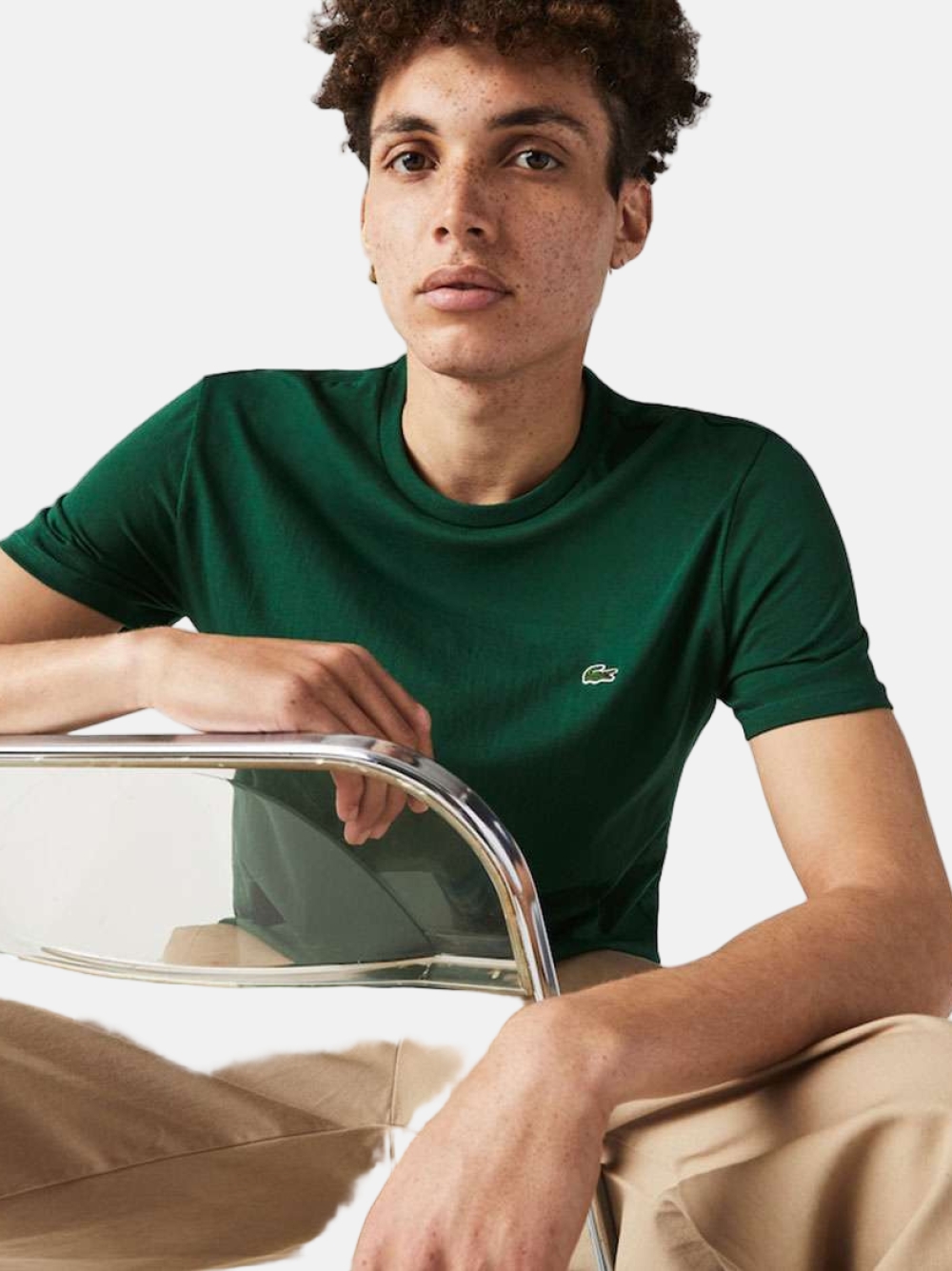 TSHIRT LACOSTE SPORT VERT