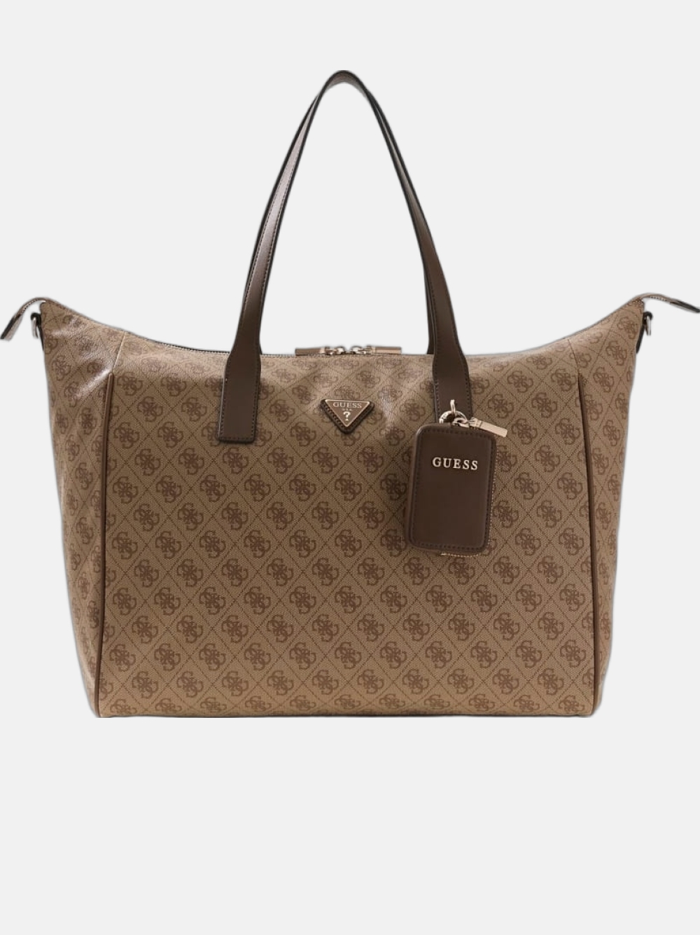 MALA GUESS LATONA CARRY ON LARGE TOTE LATTE LOGO