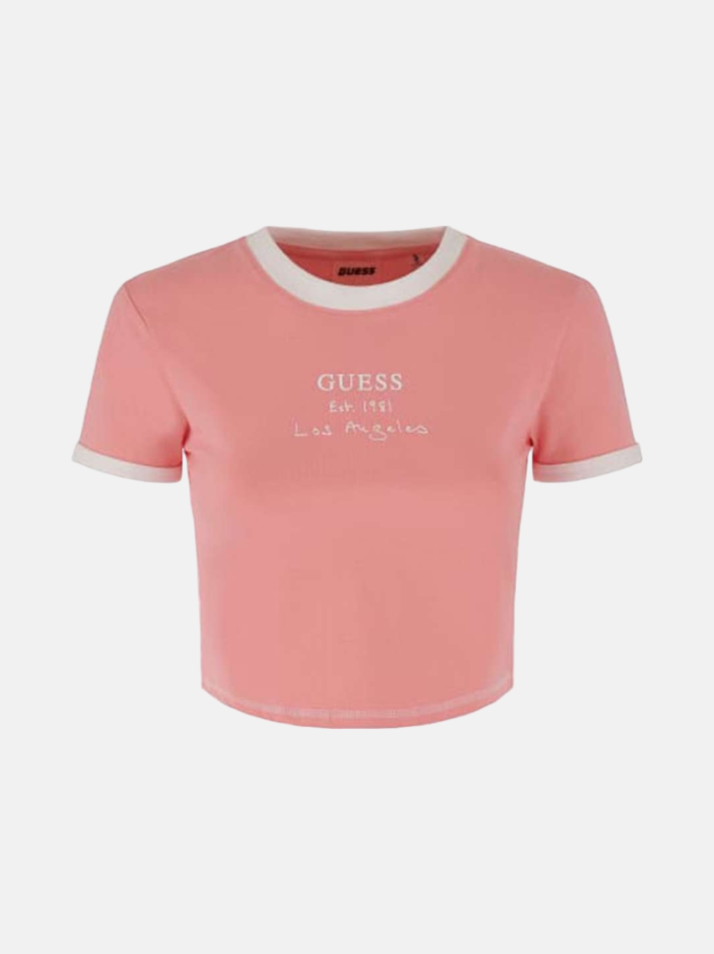TSHIRT GUESS SIGNATURE CROP G67R