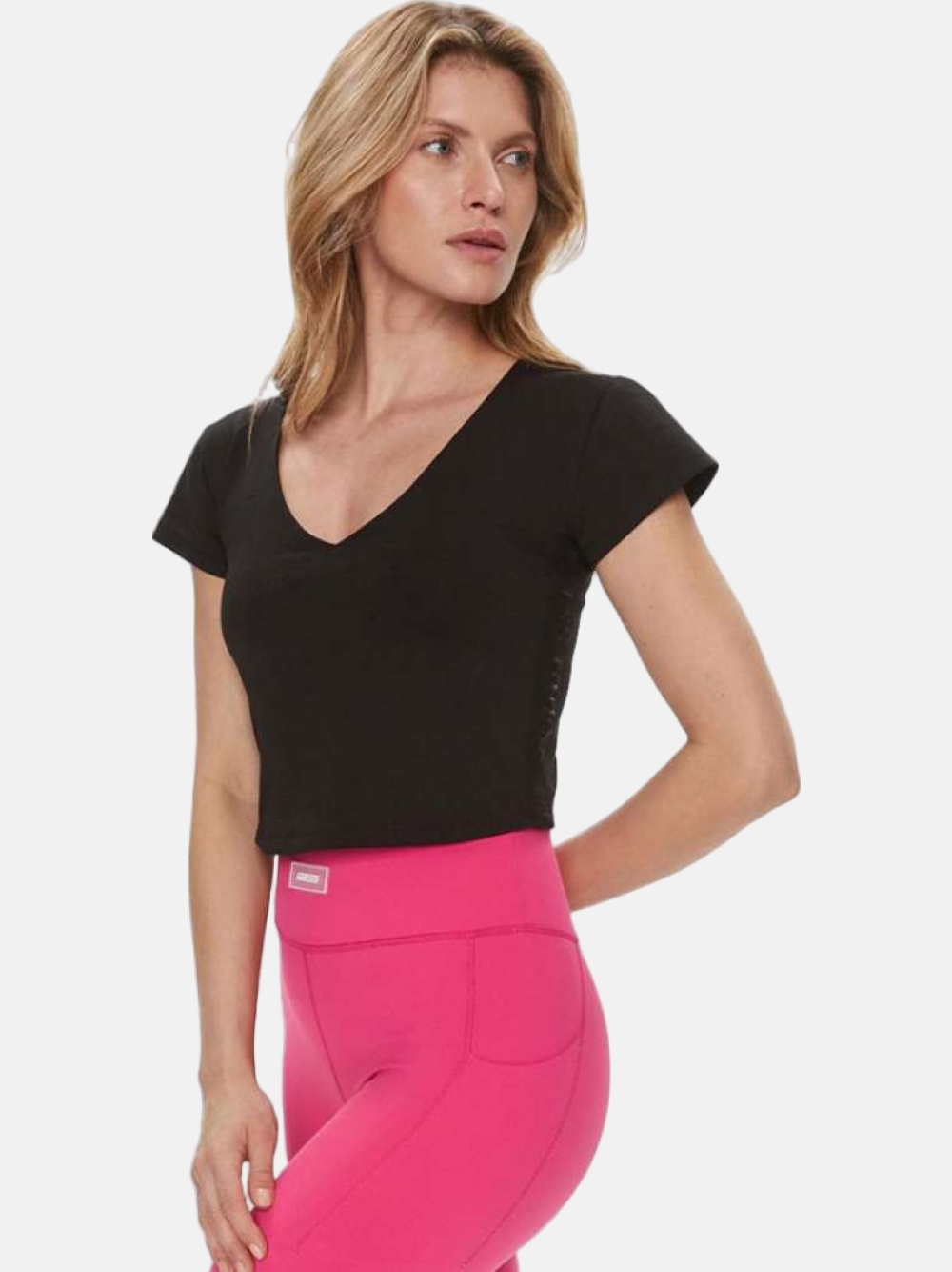 TSHIRT GUESS GIULIA ACTIVE JBLK