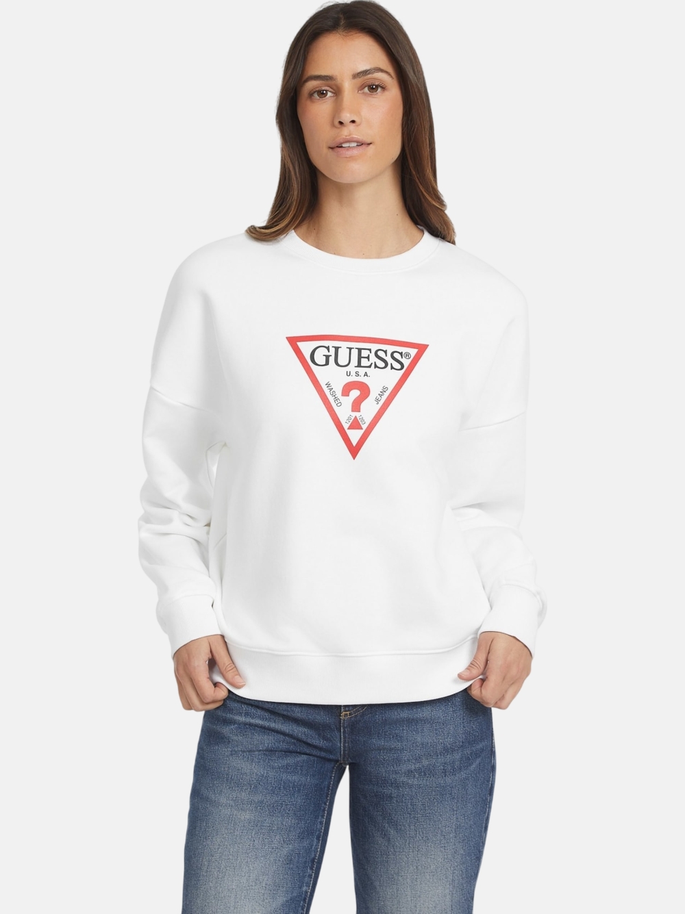 SWEATSHIRT GUESS ICONIC TRIANGLE