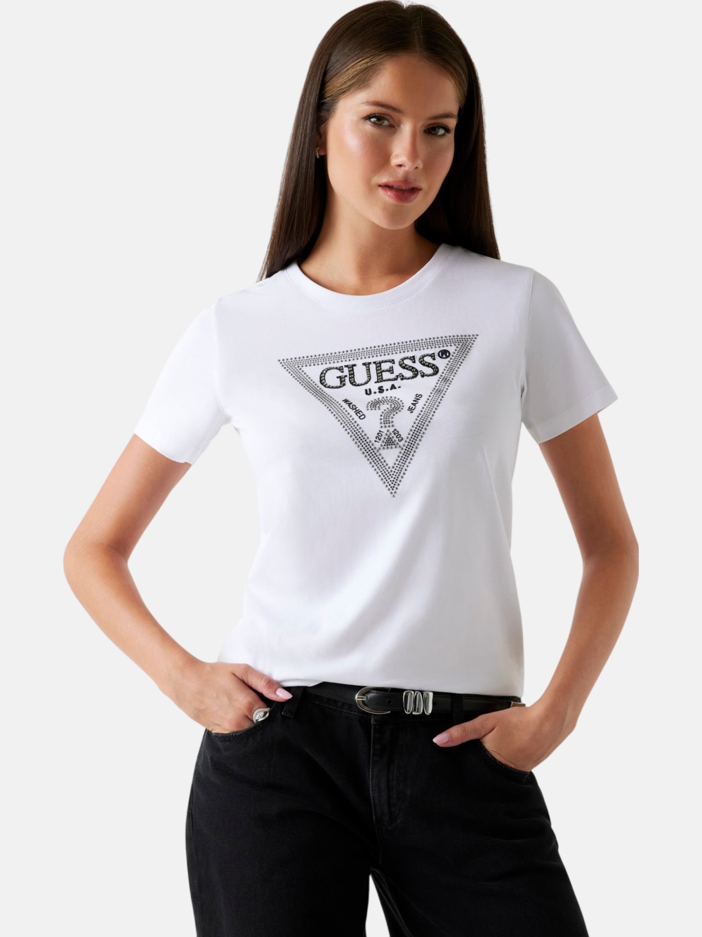  TSHIRT GUESS KRYSTAL TRAINGLE