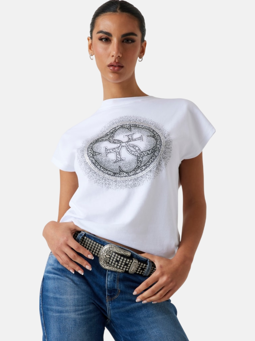 TSHIRT GUESS CN SS 4G SHADED HOTFIX
