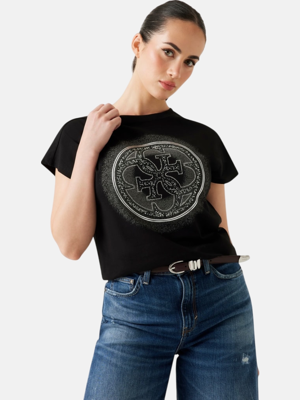 TSHIRT GUESS CN SS 4G SHADED HOTFIX