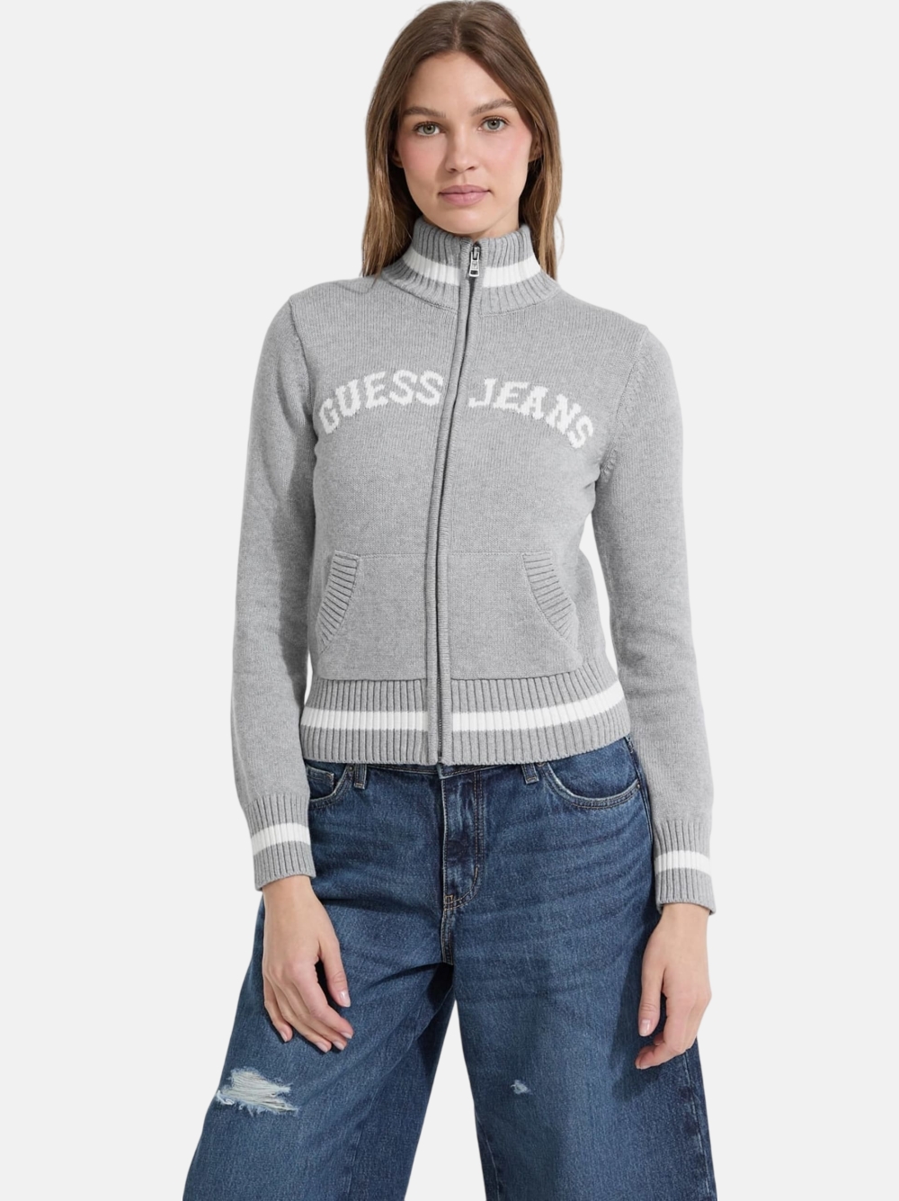 CASACO GUESS GJ LS INTARSIA
