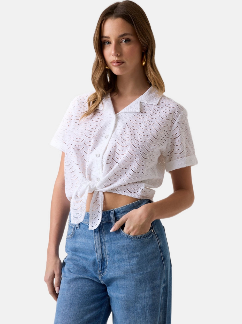 CAMISA GUESS SHARON EYELETS