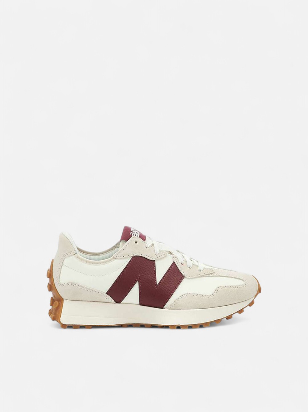 NEW BALANCE 327 MOONBEAM/CLASSIC BURGUNDY