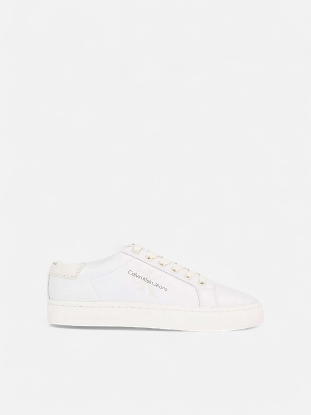 CALVIN KLEIN CLASSIC CUPSOLE LACE UP BRIGHT WHITE/CREAMY WHITE